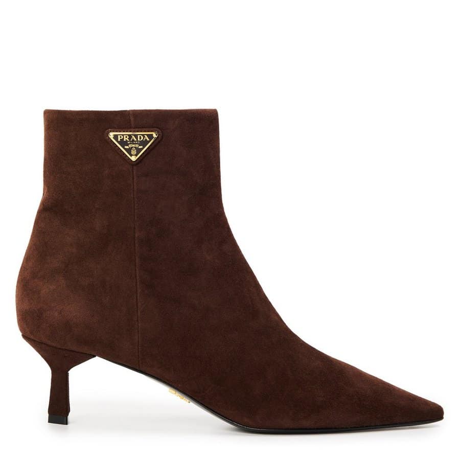 Prada Pointed Ankle Heeled Boots