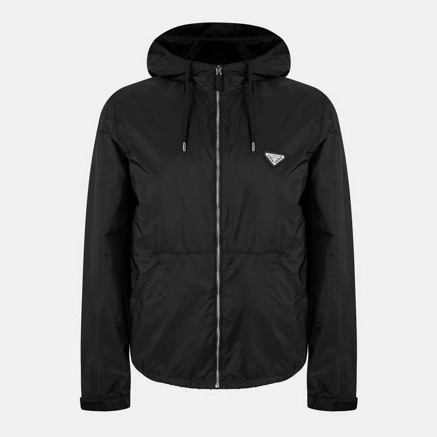 Prada Hooded Long Sleeve Windbreaker